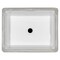 Msi White Flat Rectangle 20" X 15" Porcelain Undermount Bathroom Vanity Vessel Sink ZOR-SIN-PT-0006 - alternate 3